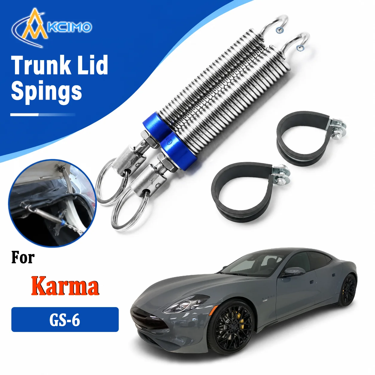 For Karma GS-6 Premium Adjustable Car Trunk Boot Lid Auto‑Lift Spring High‑Carbon Alloy Steel Trunk Lid Opening Assist