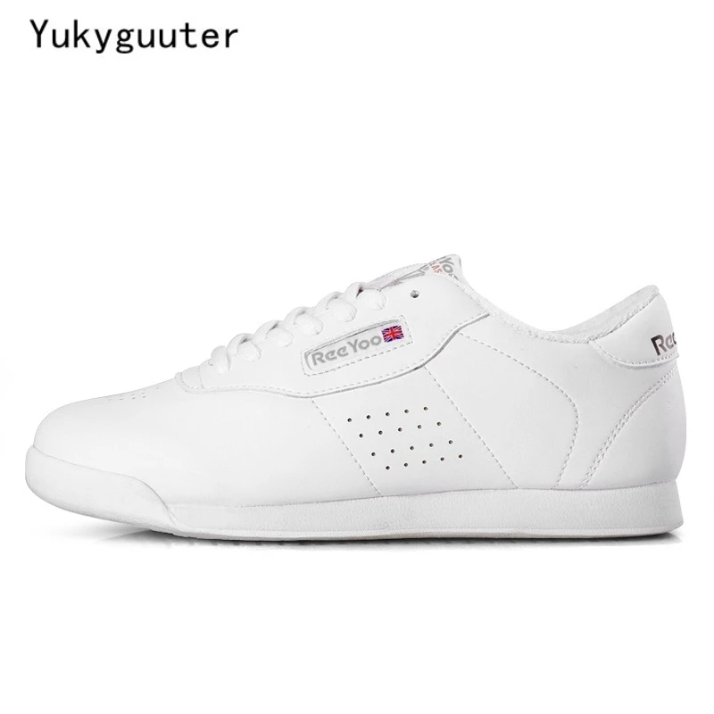 Zapatillas deportivas de competición para mujer, zapatos aeróbicos de fondo suave para Fitness, calzado de baile cuadrado moderno de Jazz, talla