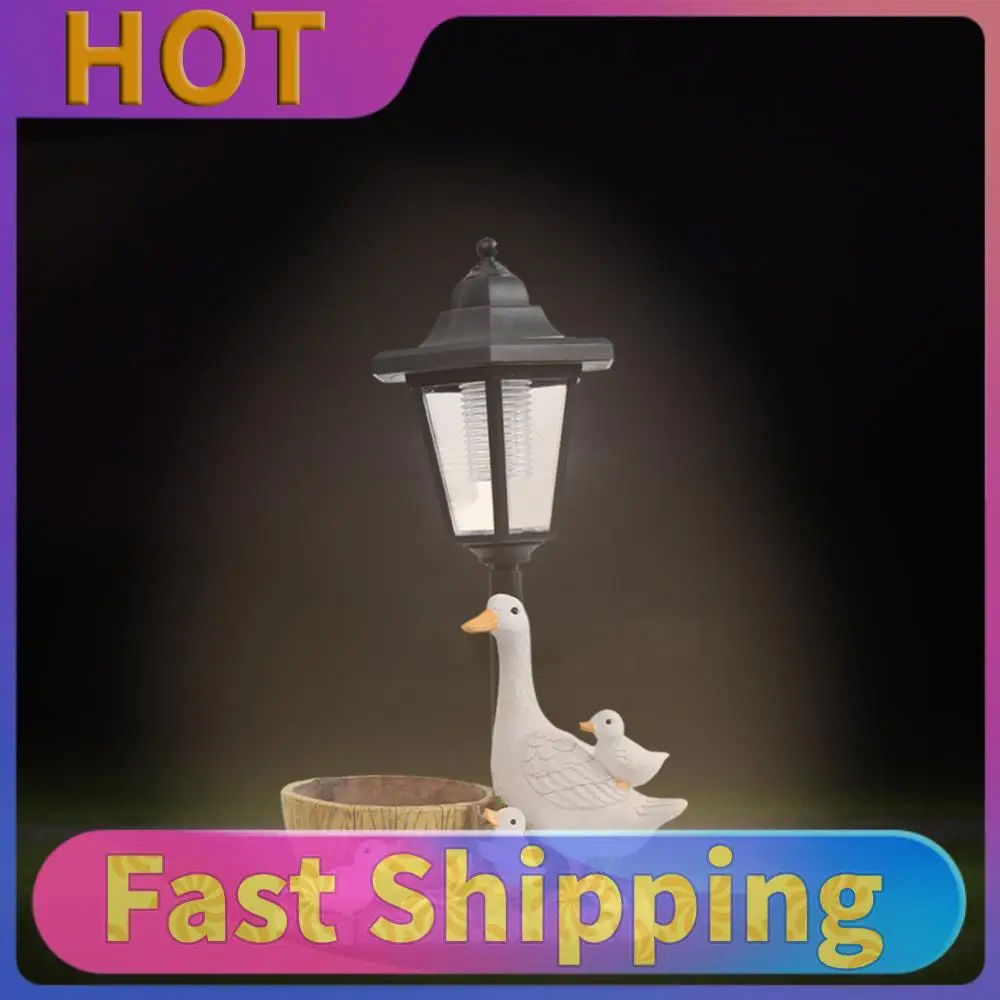 

Солнечная шестиугольная садовая лампа-светильник в виде фигурки животного из смолы, декоративный светильник для двора, улицы, сада