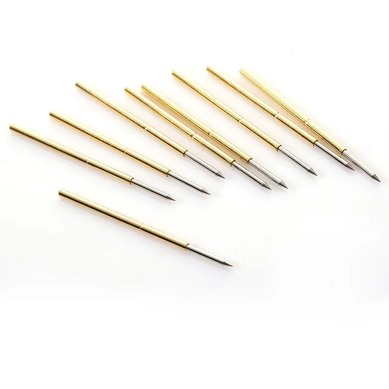 100PCS/box Spring Test Probe P100-B1 Straight-up Pointed Needle Tube Outer Diameter 1.36mm Needle Length 33.35mm Pogo Pin