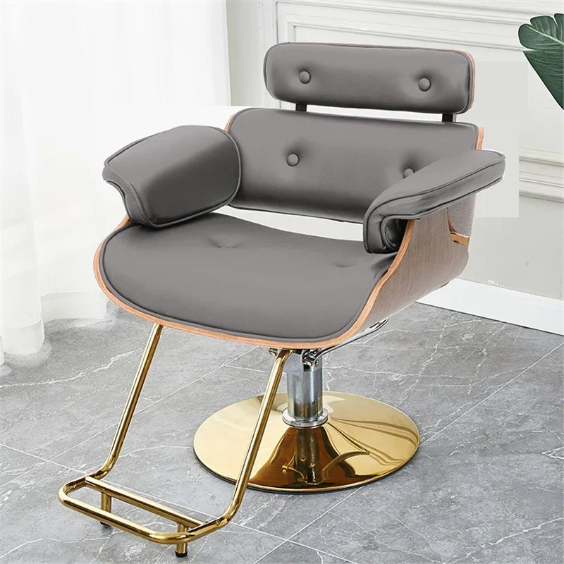 

Modern Luxury Professional Barber Chairs Ergonomic Swivel Lift Comfort Barber Chairs Nordic Barbershop Salon Furniture FYBC