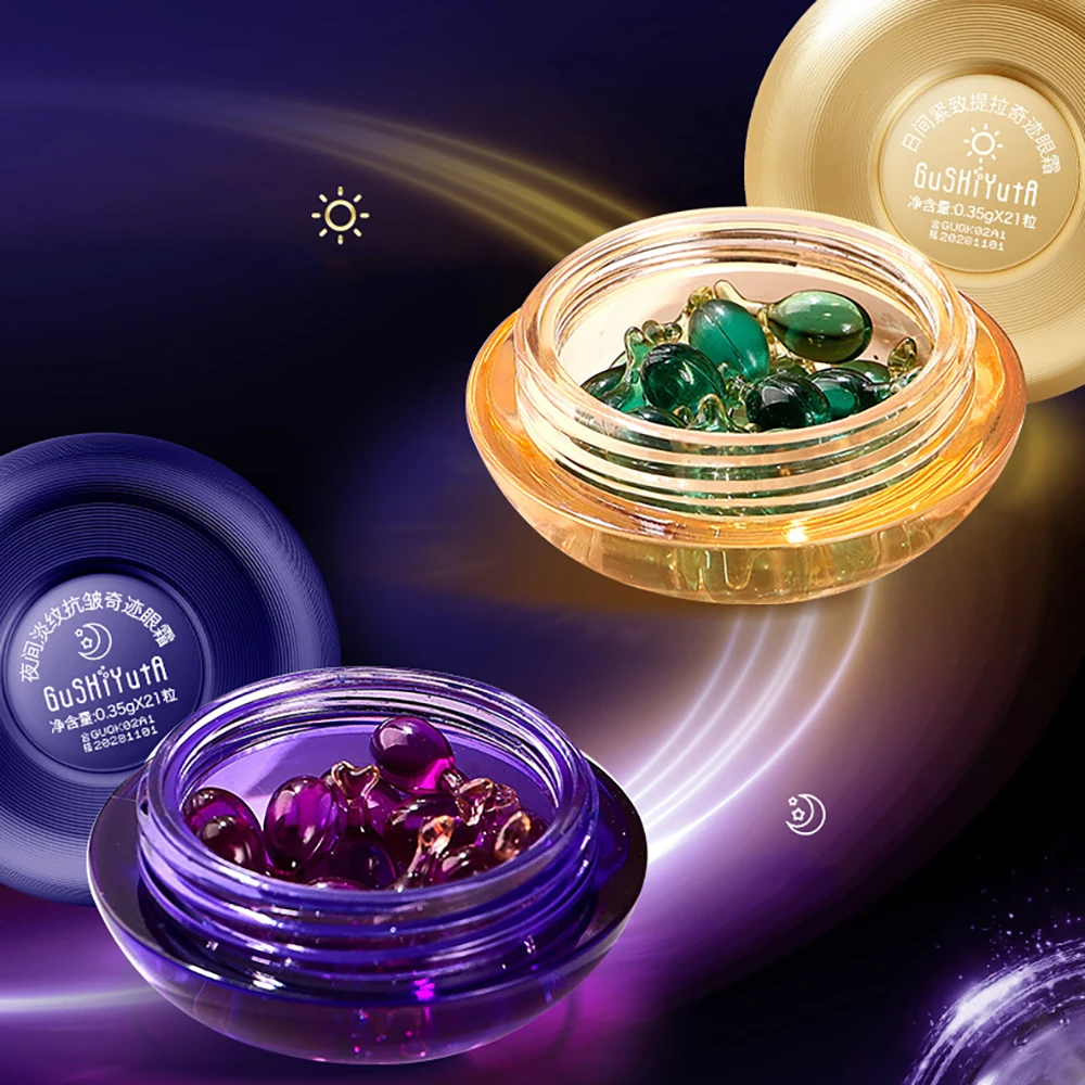

Day Eye Cream Set 2Pcs Firming Lifting Eye Contour Remove Eye Bag Wrinkles Night Eye Cream korean Skincare Cosmetics Makeup