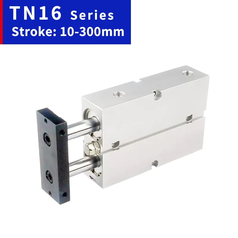 TN16 Series Pneumatic Air Cylinder 16mm Bore 5/10/20/30/40/50/60/70/75/80/90/100/200/300mm Stroke Dual Action Compact Cylinders