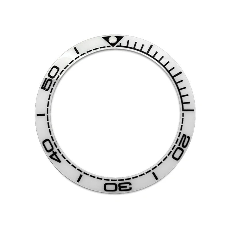 Anello con lunetta in ceramica curva da 38 mm adatto per SKX007 SKX009 SRPD GMT SUB cassa dell'orologio cavalluccio marino anello dell'orologio da uomo parti di refitting di ricambio