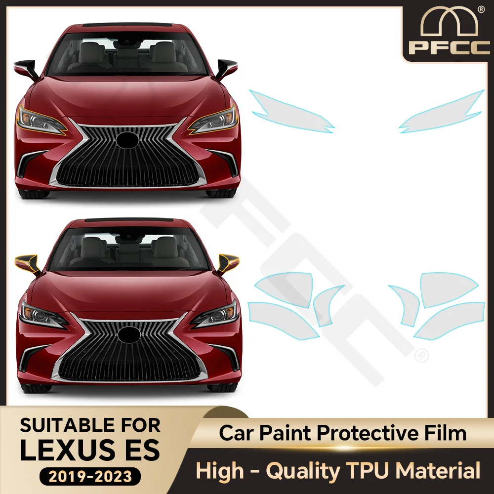 

PFCC TPU Car Paint Protection Film for Lexus ES 250 300H 350 2019 2020 2021 2022 2023 Clear Bra Kit Decal Pre Cut PPF Scratch
