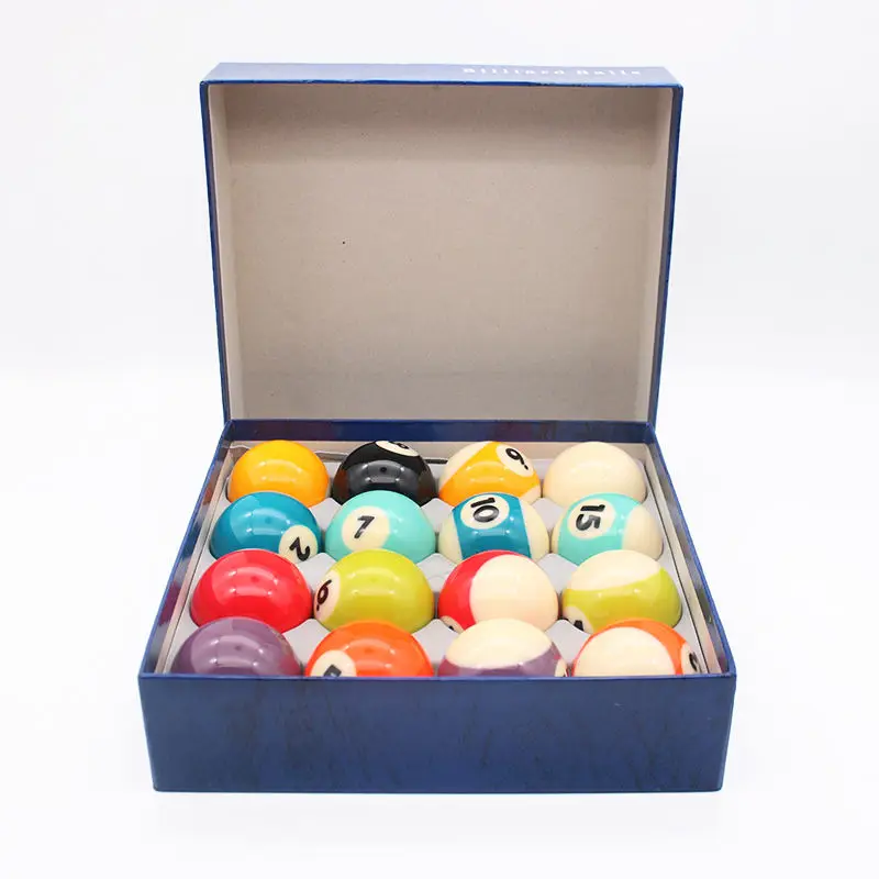 XINKANG Bola de billar de alta calidad 8A grado 57,2mm (2-1/4 ") de 16 unids/caja para juego de piscina/9 bolas