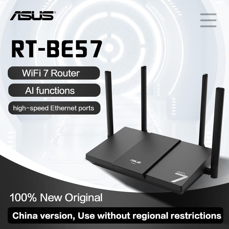  ASUS RT-BE57 TUF Gaming Router WiFi7 2.5G Port Gaming Wireless Acceleration AiMesh Compatible BE3600 wifi 7 5g router 