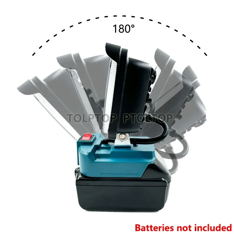 Portable Cordless flashlight 3/5/8 Inch for Makita18V BL1430BL1830 Li-ion Battery LED Work Light camping lamp emergency lighting