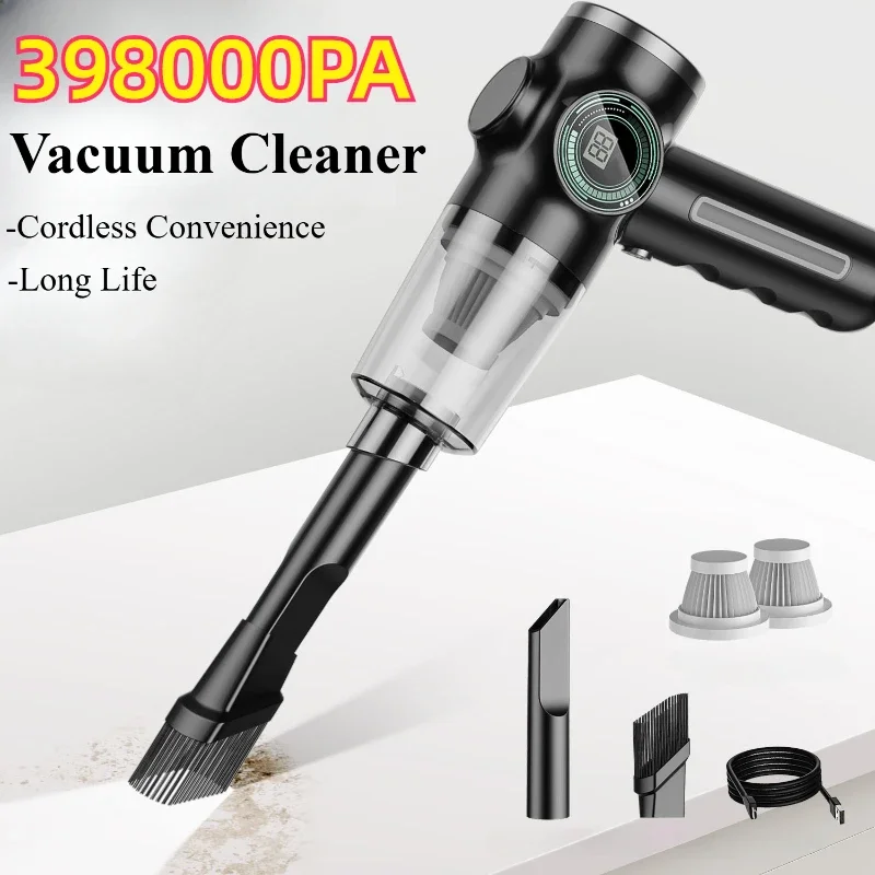 

Wireless Car Vacuum Cleaner Portable Powerful Cleaning Machine Household Strong Suction Handheld Cordless Dust Cleaner for Home