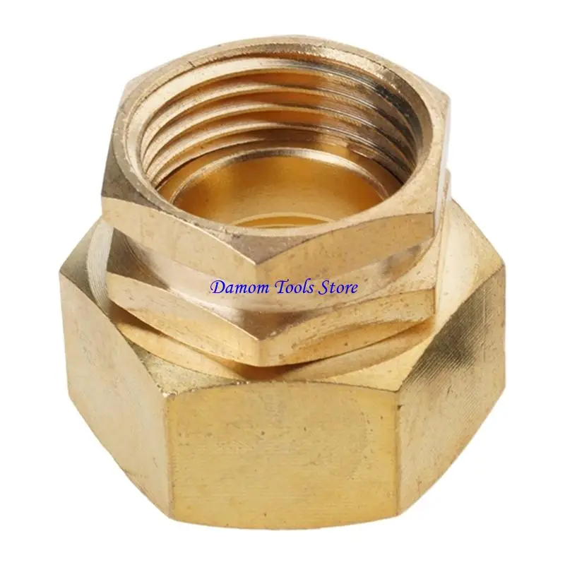 57BE Rotating Brass Hose Fitting Hose Adapter for Irrigation and Laundry Hose Use