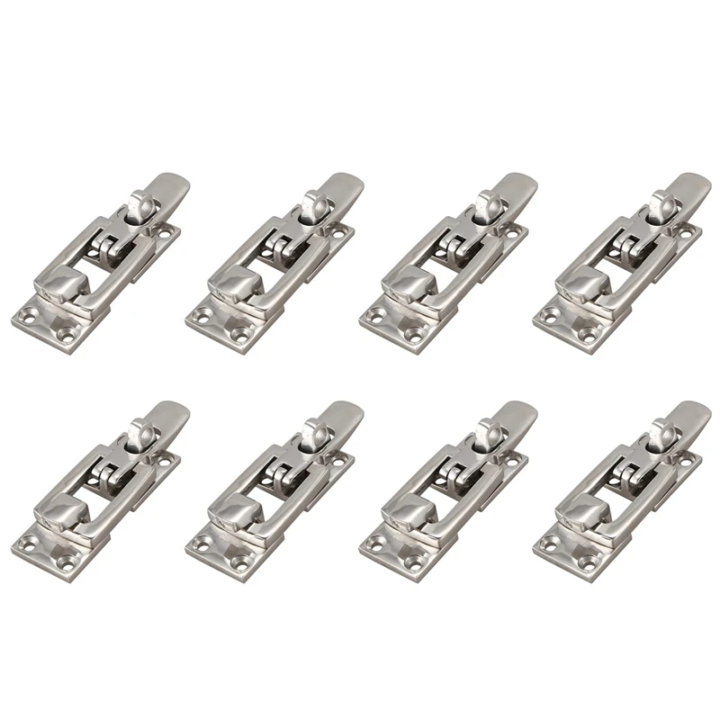 

8X 316 Stainless Steel Marine Boat Door Lock Latch Catch Anti-Rattle Fastener Clamp 70Mm Marine Hardware