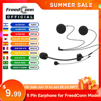 Freedconn Motorcycle Intercom Earphone for T-COM VB T-COM SC Motorcycle Bluetooth Helmet Intercom Accessories Free Shipping