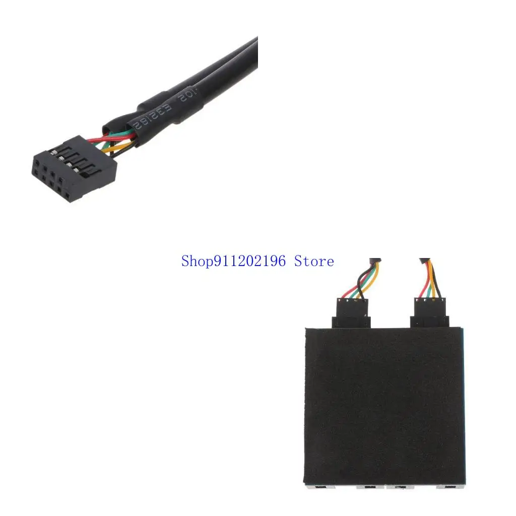 

P82A 4x 9PIN USB2.0 Женский/мужской сплиттер для ПК Шасси внутренний чипсет печатной платы