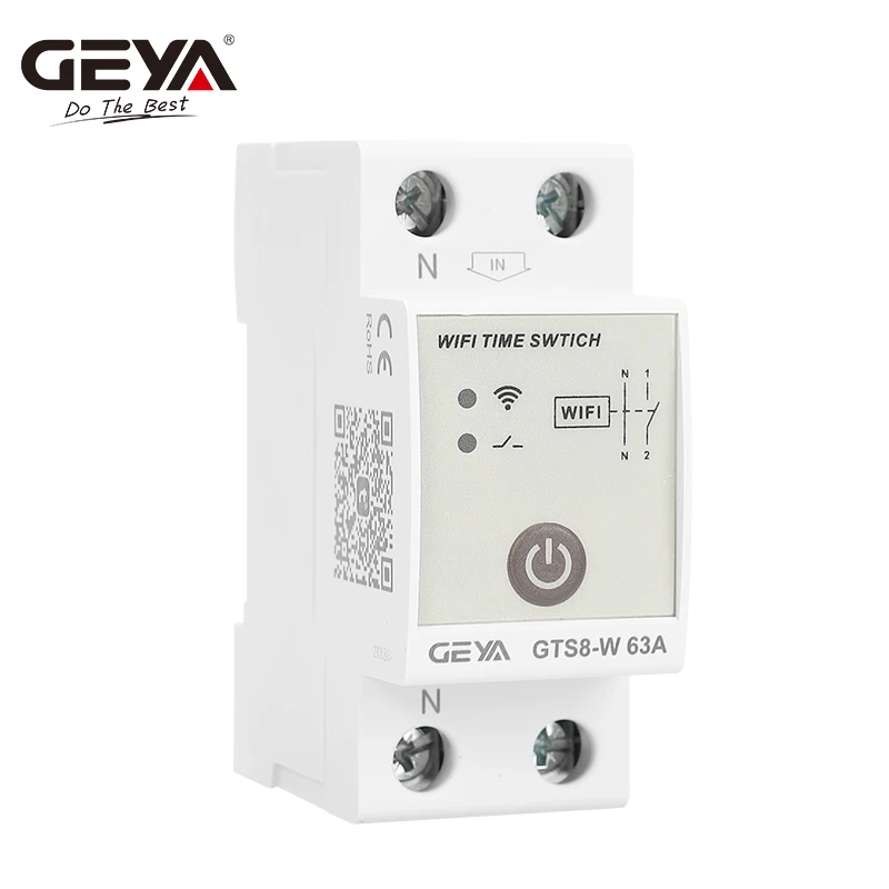 GEYA GTS8-W Smart Time Controller Wifi interruttore intelligente telecomando Wireless di Tuya Smart APP AC220V 2P 4P 32A 40A 63A 80A