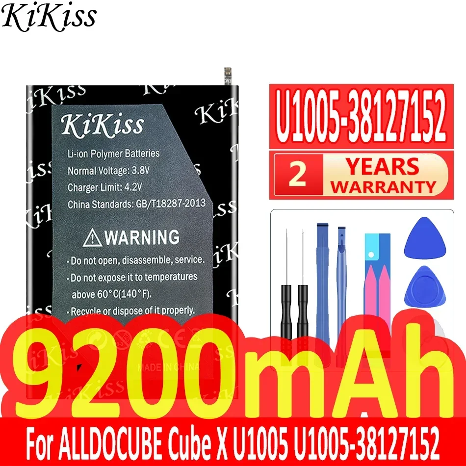 

Мощный аккумулятор KiKiss емкостью 9200 мАч для ALLDOCUBE Cube U1005- 38127152 3977C8 X U1005