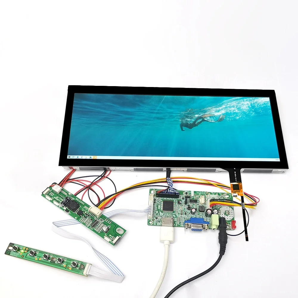 12.3 Inch 1920*720 IPS Display Screen  Board Touchscreen Car LCD for Outdoor Display