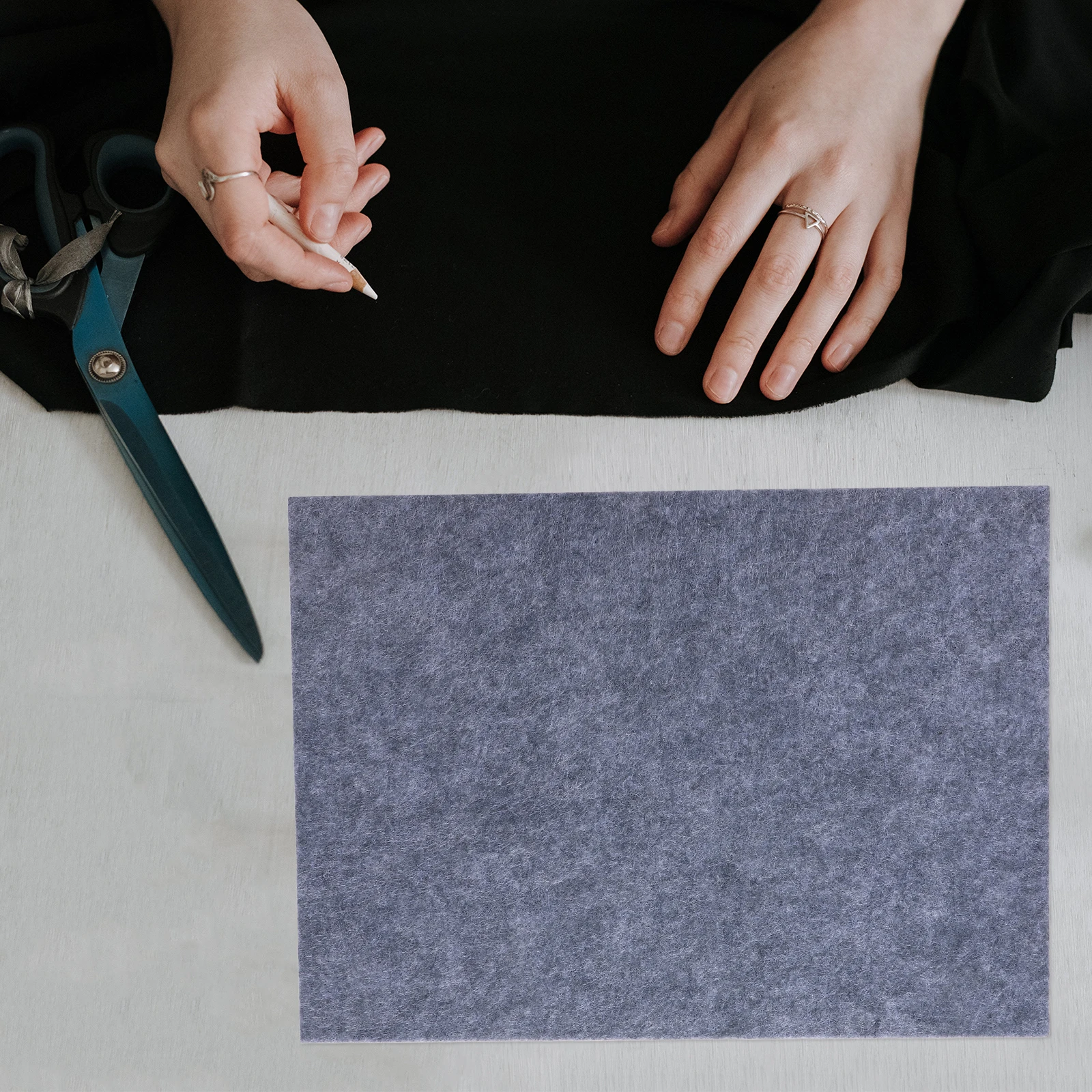 

2 Pcs Thickened Felt Pads Ironing Board Pressing Mat Desk Mats for Quilters Portable