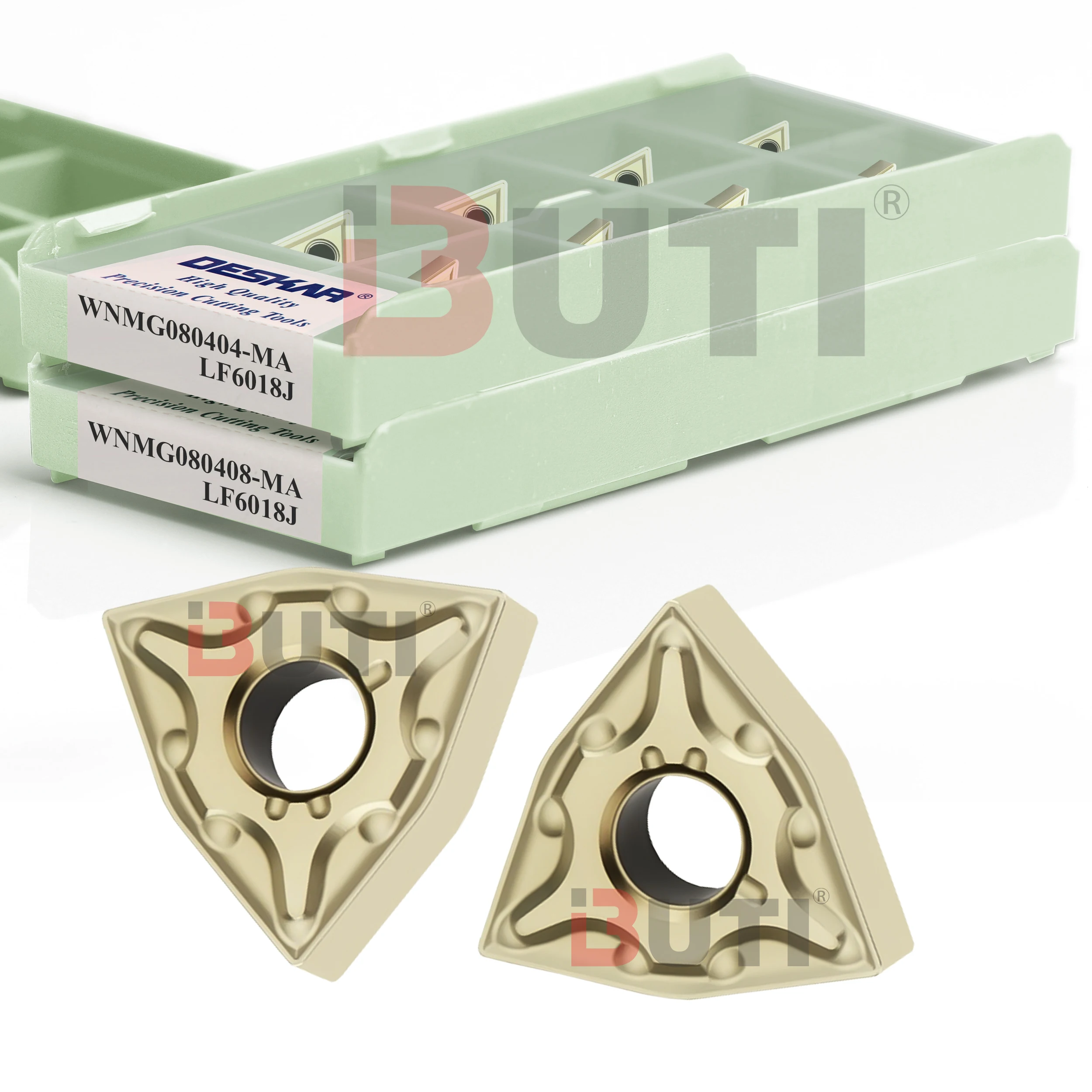 WNMG080404/WNMG080408-MQ MA MS LM LF6018J DESKAR 100% hoja de torno CNC Circular exterior Original serie WNMG cuchillas de acero inoxidable