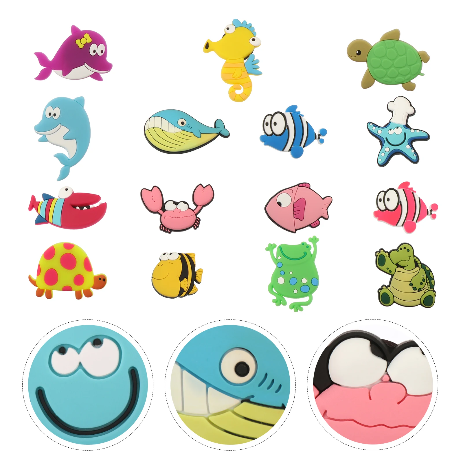

15 Pcs Magnetic Sticker Decoration Whiteboard Stickers Dishwasher Refrigerator Magnets Fish Fridge Child