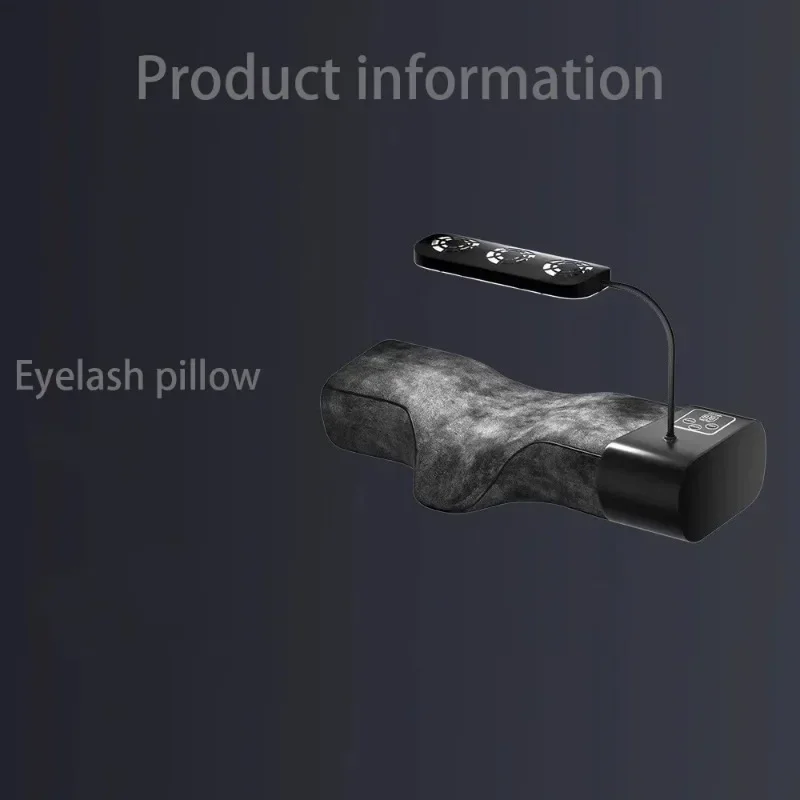 Lampe de beauté à LED 3 en 1 avec oreiller en mousse, extension de cils, stérilisation qualifiée ale, lampe de remplissage multifonctionnelle pour salon de beauté