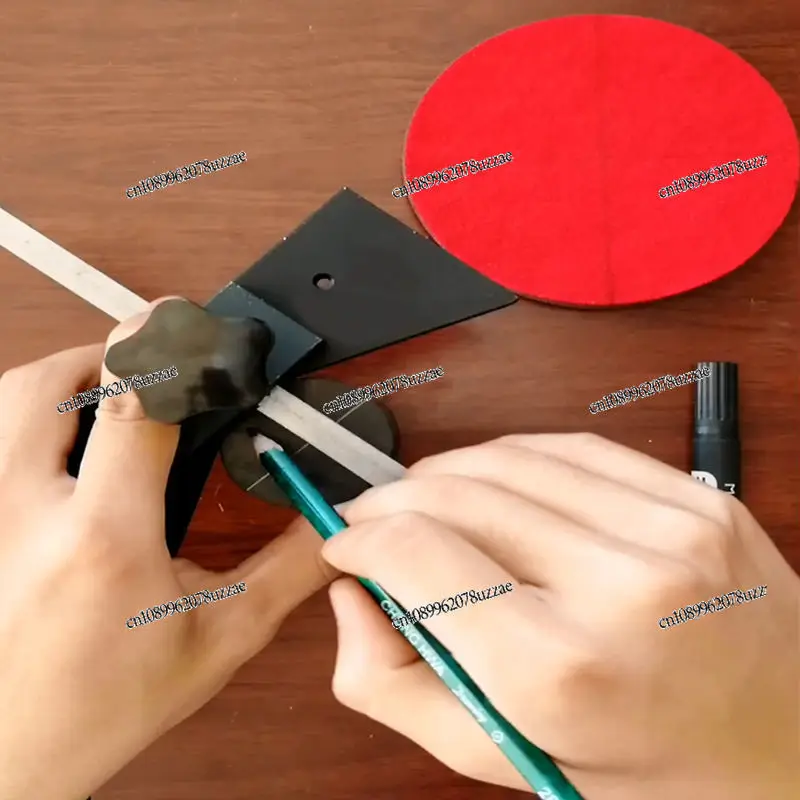 Woodworking Round Material Is Divided Into Middle Scribe, Find The Center Point, Center Ruler, Center Scribe Positioning Gauge