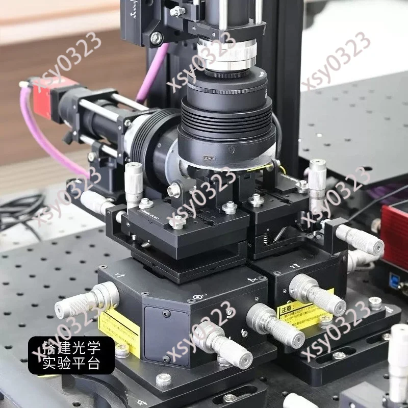 Manual 2-Axis Rotary Tilt Stage Precision Pitch Yaw Optical Positioning Table