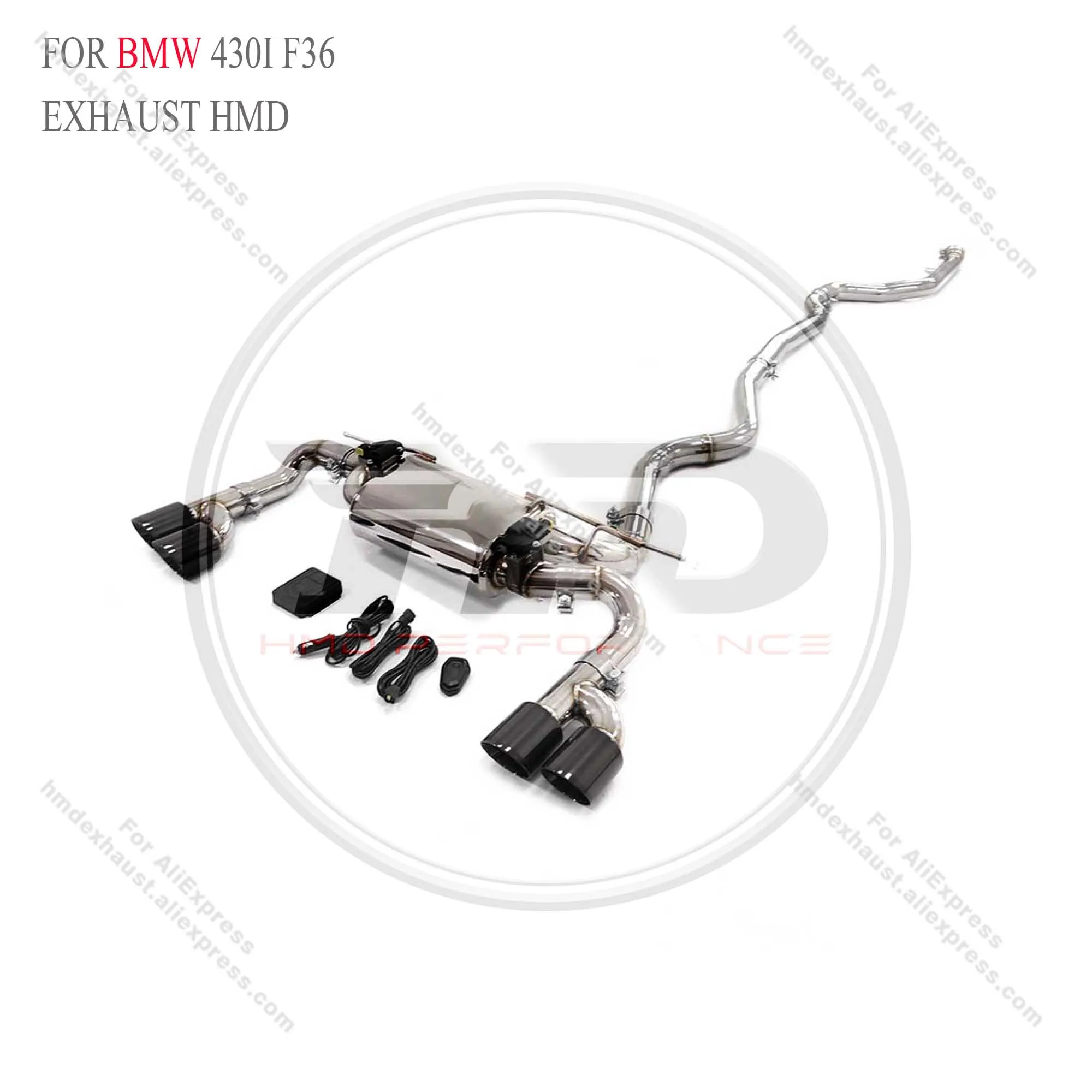 

HMD Stainless Steel Catback Exhaust for BMW 430I F36 catback Muffler With Valve Car Accessories