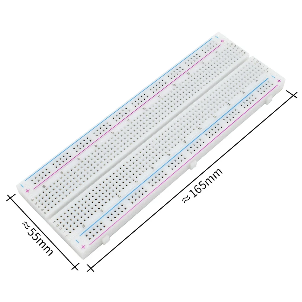 MB-102 MB102 Breadboard 400 830 Point Solderless PCB Bread Board Test Develop Dupont line DIY for arduino laboratory SYB-830