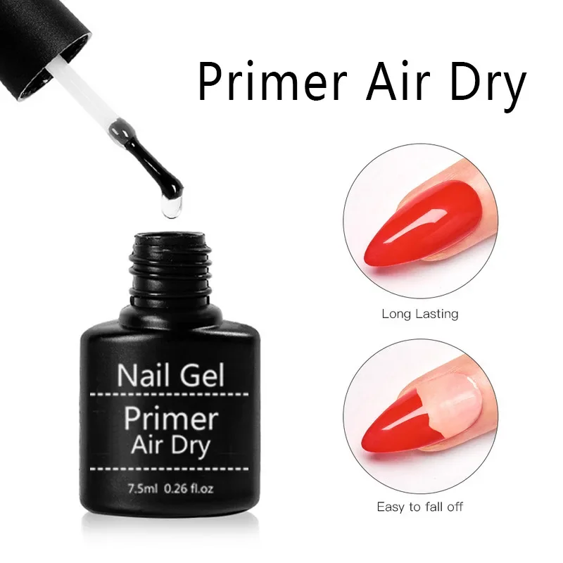 15Ml Acryl Zonder Zuur Primer Nail Art Set Met Basislaag En Top Coat Doorweekt Gel Nagellak Voor Nail Art Design Tool Kit