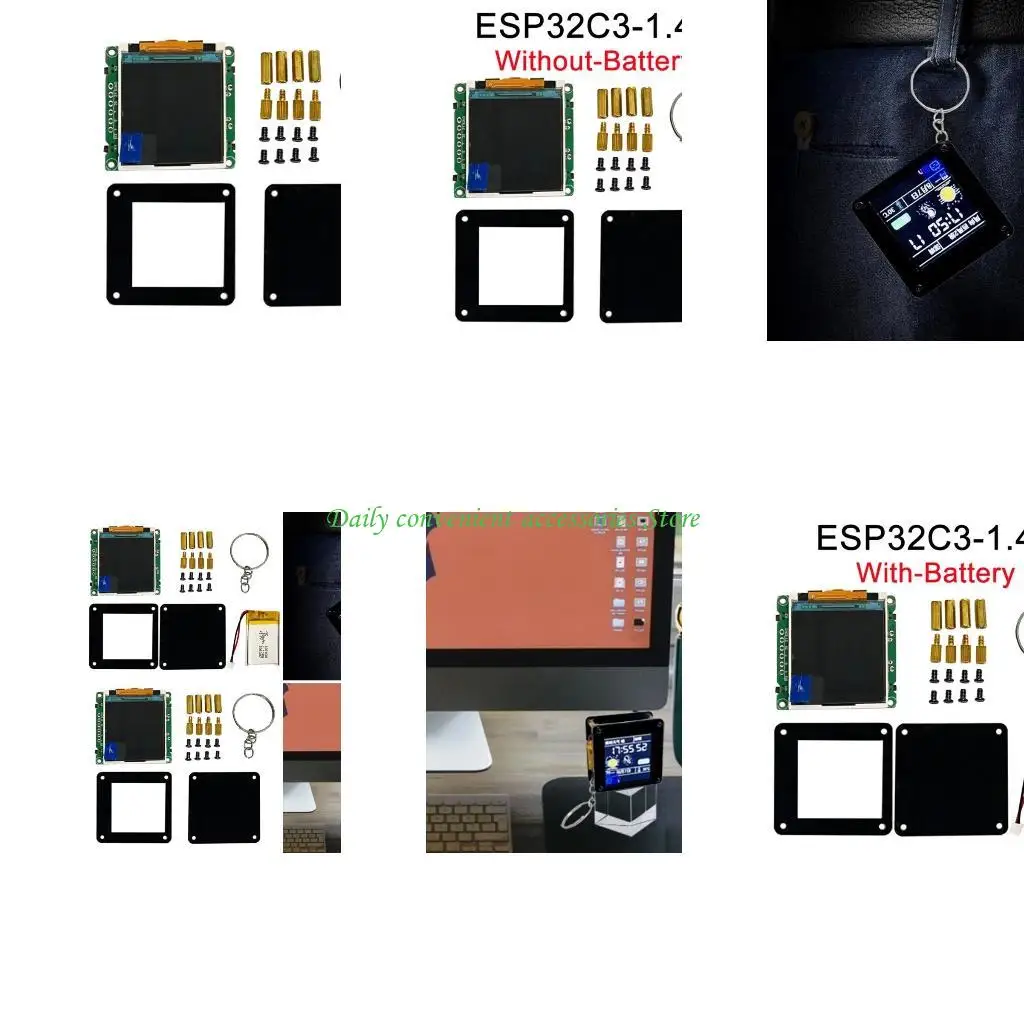 

ЖК-экран 97QB Небольшой подвесной декор для дома Низкое энергопотребление, высокая производительность Разрешение экрана 128x128