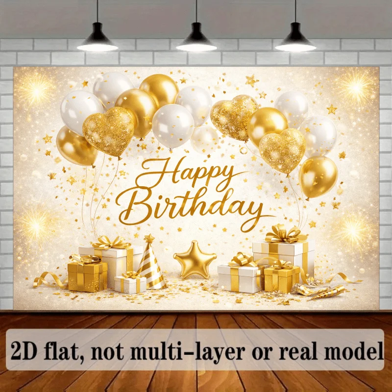 2D flat sparkling birthday the - Star Flat Back ulasan dan harga