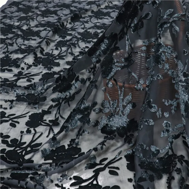 

Woven brocade viscose velvet polyester-polyester semi-bright silk rotted flower and burnt fabric for nightdress cheongsam skirt