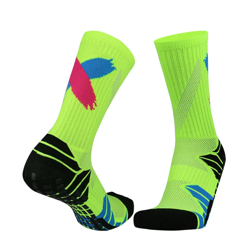 New Men Anti-Slip Football Socks High Quality Soft Breathable Thickened Sports Socks Running Cycling Hiking Women Soccer Socks