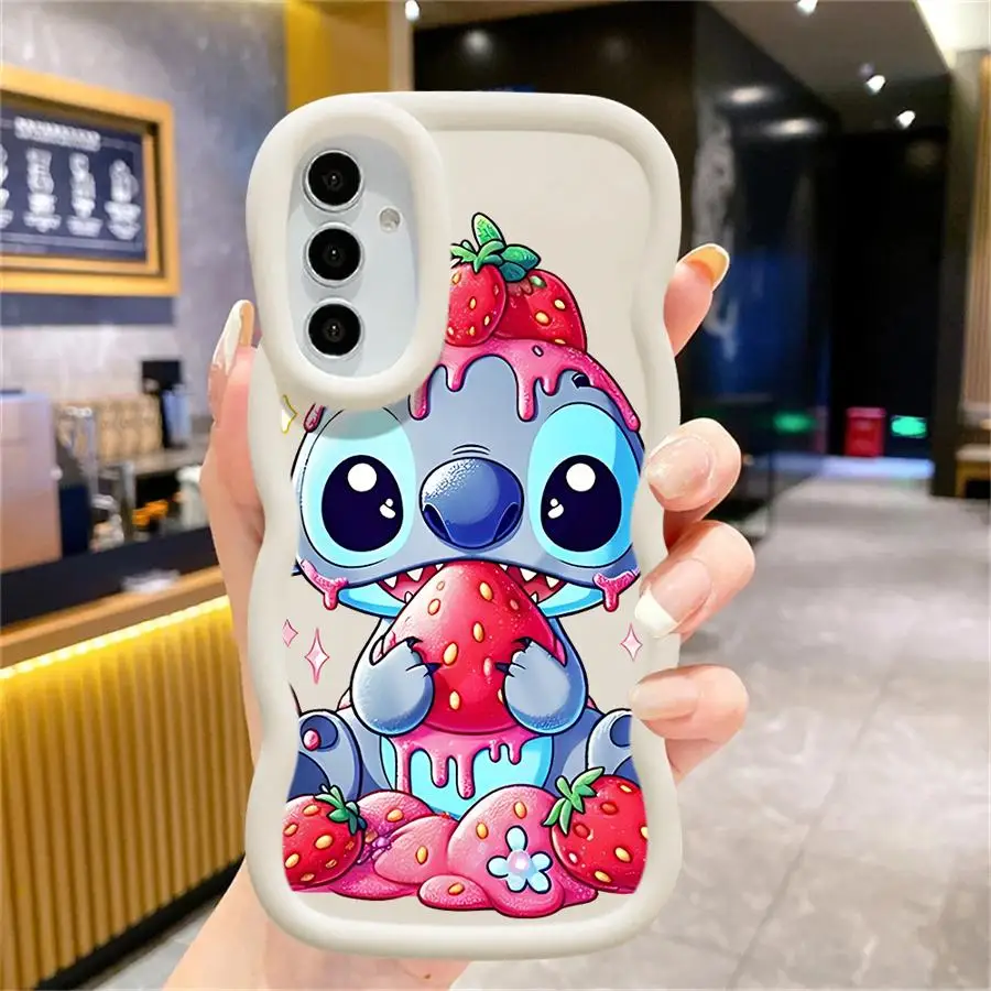Disney Cute Stitch Custodia per Samsung Galaxy A54 A02 A06 A50 A51 A55 A56 A03 A73 A20 A04 A05 Morbido TPU