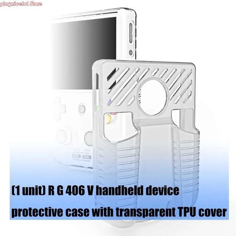 Gamepad Cover TPU Protective Case Scratchproof Handheld Console Accessories Bumper Housing for RG406V Shockproof Shell