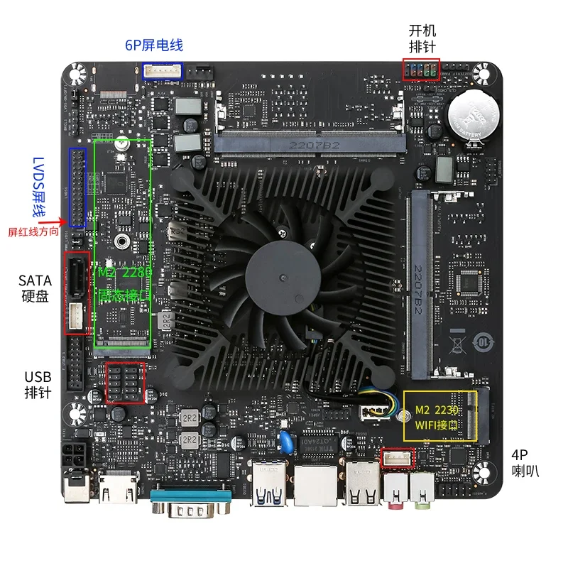 The 11th Generation N5095 Mini Host Motherboard ,Quad-core All-in-one Computer, Industrial Control Industry ITX17