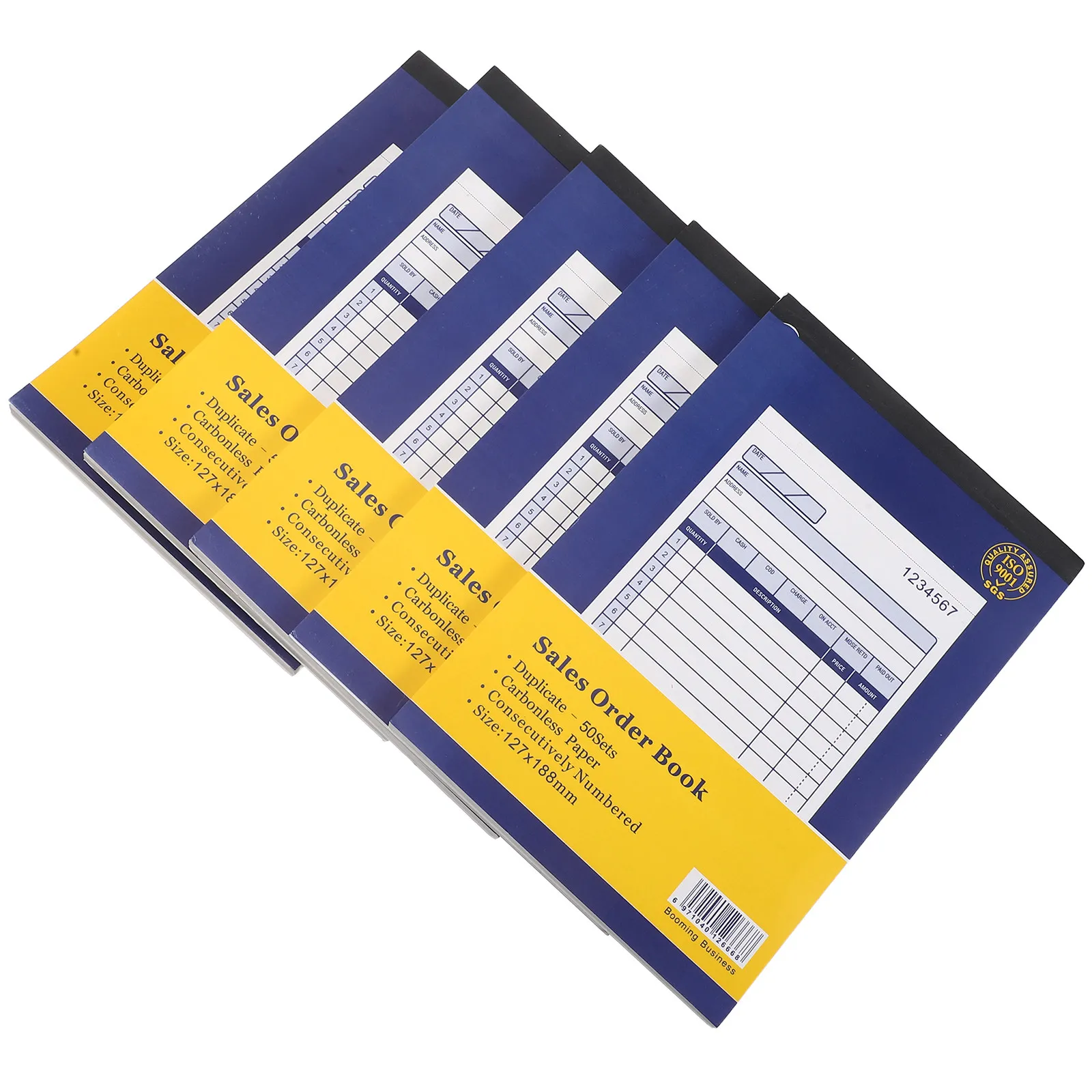 set-di-5-libretti-per-ricevute-aziendali-libro-fatture-in-2-copie-per-monitoraggio-ordini-di-vendita-gestione-ordini-d'acquisto-registrazione-finanziaria