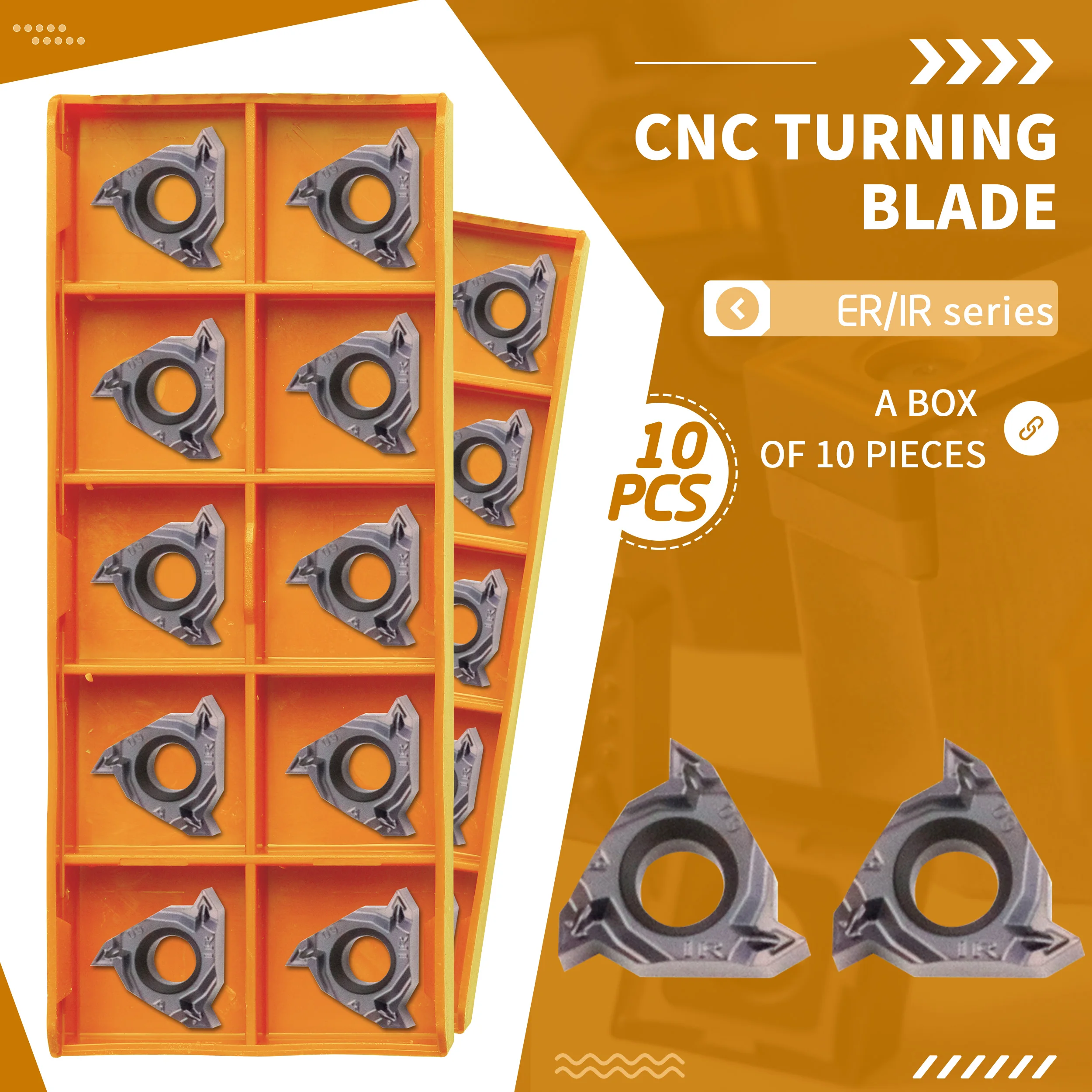 10 pz 11IR A55 A60 HS5125 tornio CNC inserto filettato in metallo duro alta precisione e alta rigidità alta finitura ampia applicazione