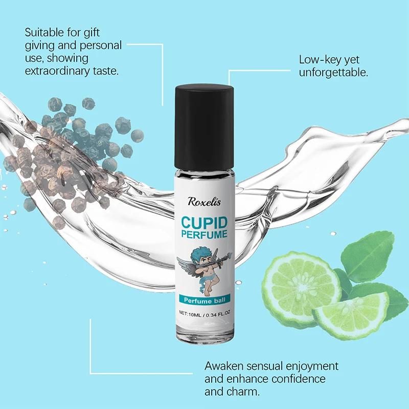 Parfum de feromone d'hypnose de Cupidon de luxe, améliore l'intimité durable, parfum pour hommes frais et charmant, parfait pour attirer la date des femmes