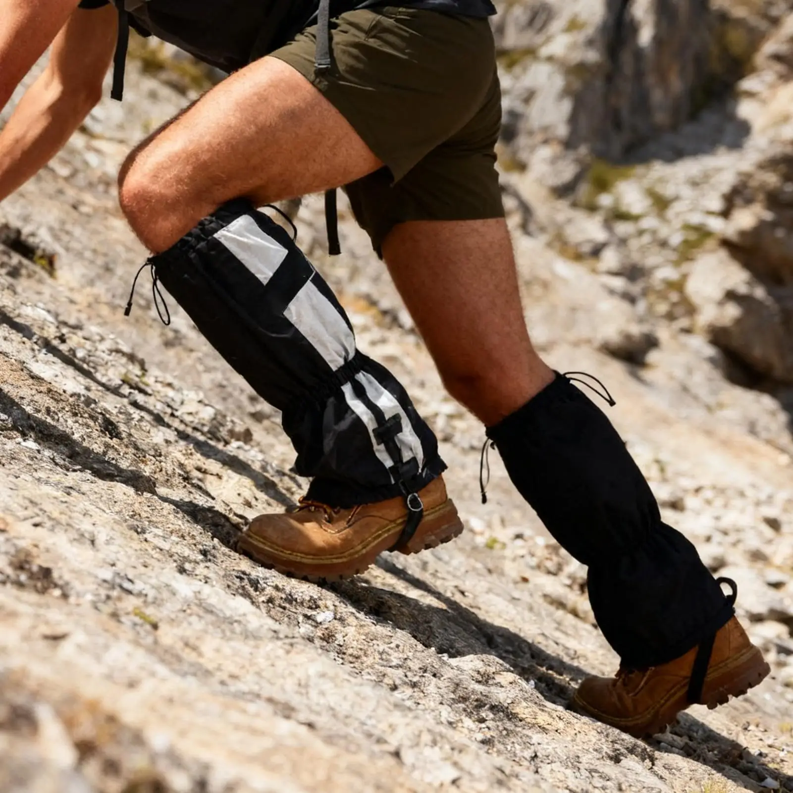 

Водонепроницаемые походные гетры со светоотражающими полосками, регулируемые мужские гетры для катания на лыжах, кемпинга, пляжного спорта