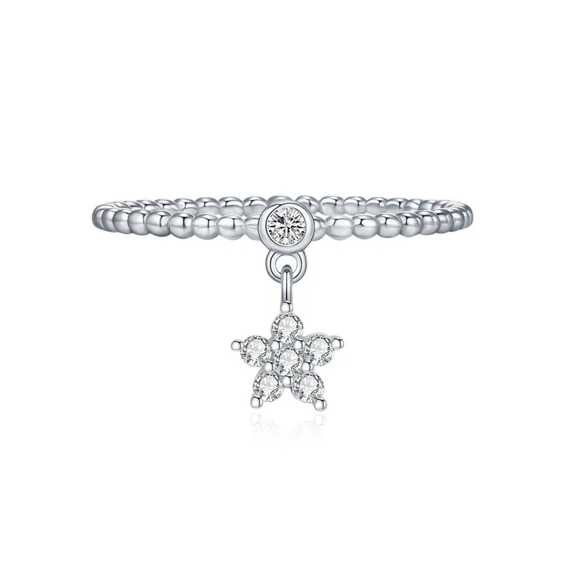

ZFSILVER, серебро 925, модный дизайн, роскошный модный цвет D, муассанит, висячее кольцо со звездой для очарования, женские вечерние ювелирные изделия, подарок MSR0126