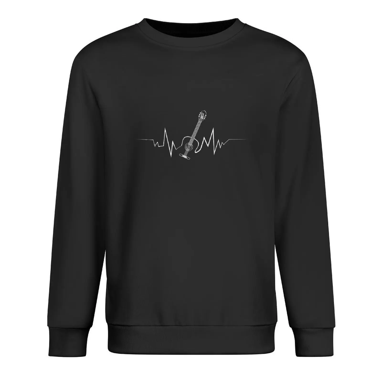 

Acoustic Guitar Heartbeat T-shirt Cool Gift for Guitarists Pullover winter clothes autumn jacket men sweatshirts for men