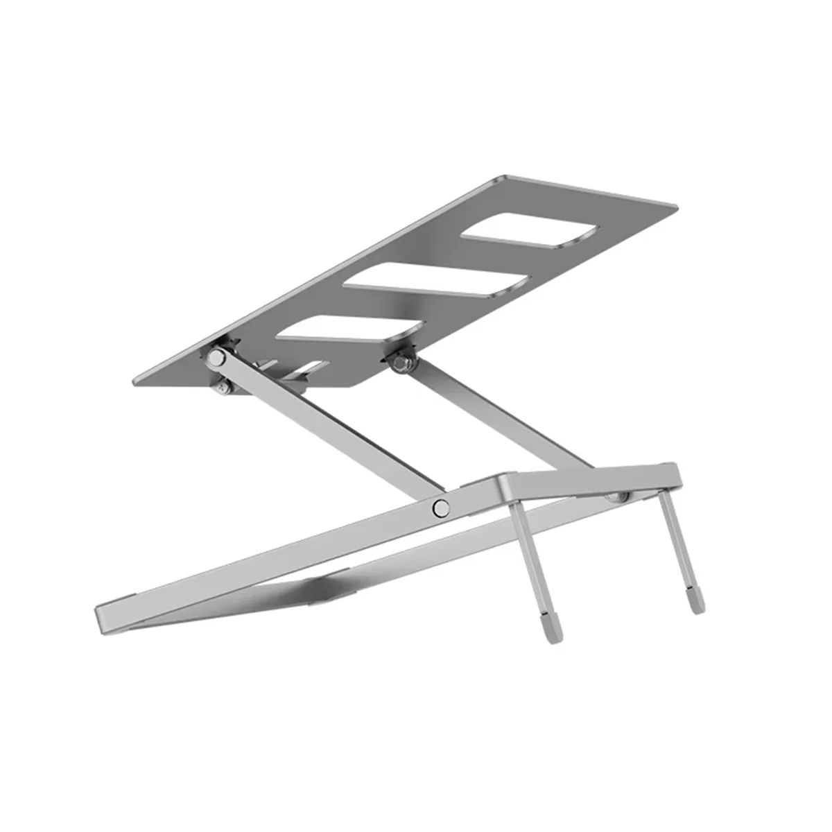 BISMZ ขาตั้งแล็ปท็อปอลูมิเนียมพับได้แบบปรับได้แบบพกพาคุณภาพสูงขาตั้งคอมพิวเตอร์เหมาะสําหรับแล็ปท็อปขนาดสูงสุด 17.3 นิ้ว