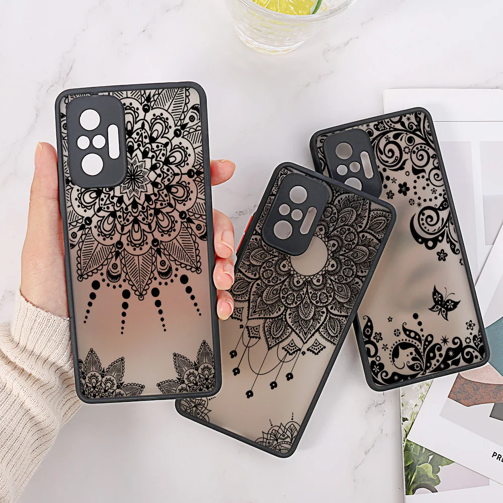 Mandala Dreamcatcher Clear Phone Case For Xiaomi Redmi Note 12 11 10 9 Pro 8 9S 10S 11S 9A 9C 10C 10A Mi 12 Lite 11T 12T Cover
