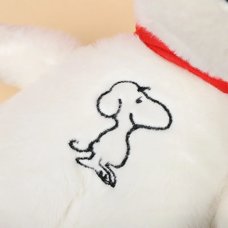 新生児の呼吸を落ち着かせるスヌーピーの白い犬のぬいぐるみ、睡眠のお供、音楽と光のぬいぐるみ、感覚玩具、子供へのプレゼント