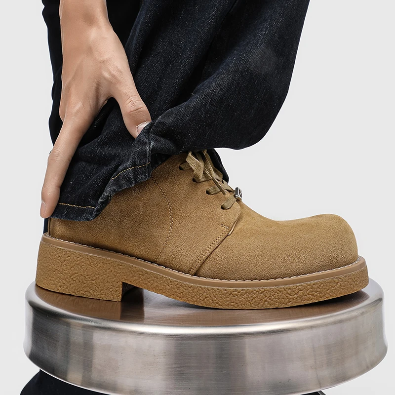 

Туфли дерби на толстой подошве, мужская повседневная обувь, модная универсальная мужская обувь