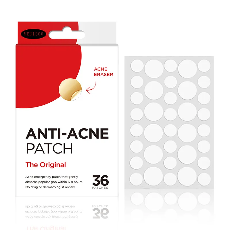 Colloidal acne patches, invisible patches for covering acne and blemishes on the face and skin (36 pieces)