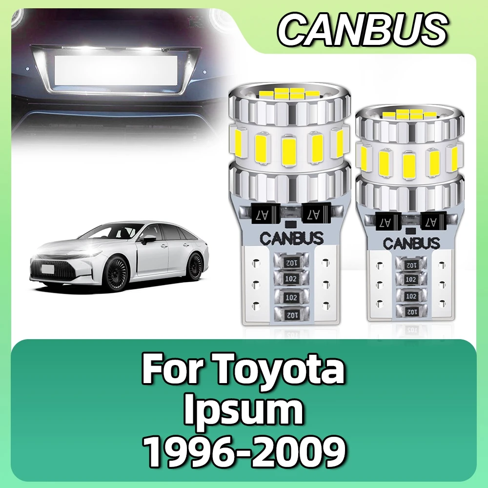 T10 LED W5W Canbus 6000k Подсветка купола для чтения Маркер клинового номерного знака для Toyota Ipsum 1996-2003 2004 2005 2006 2007 2008 2009