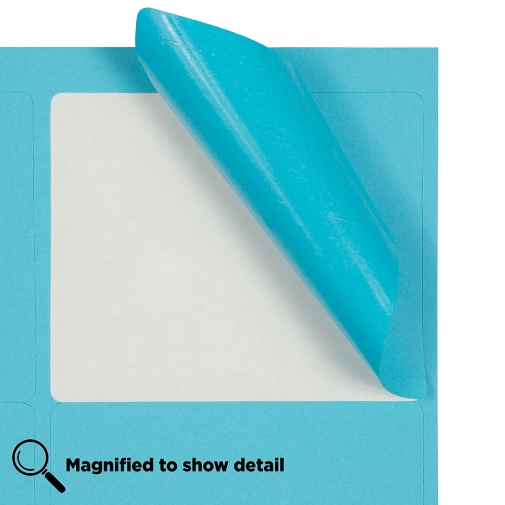 Etichette per indirizzi di spedizione grandi autoadesive Blu 3 1/3 x 4 pollici Confezione da 120 stampanti compatibili con l'organizzazione ideale per la spedizione