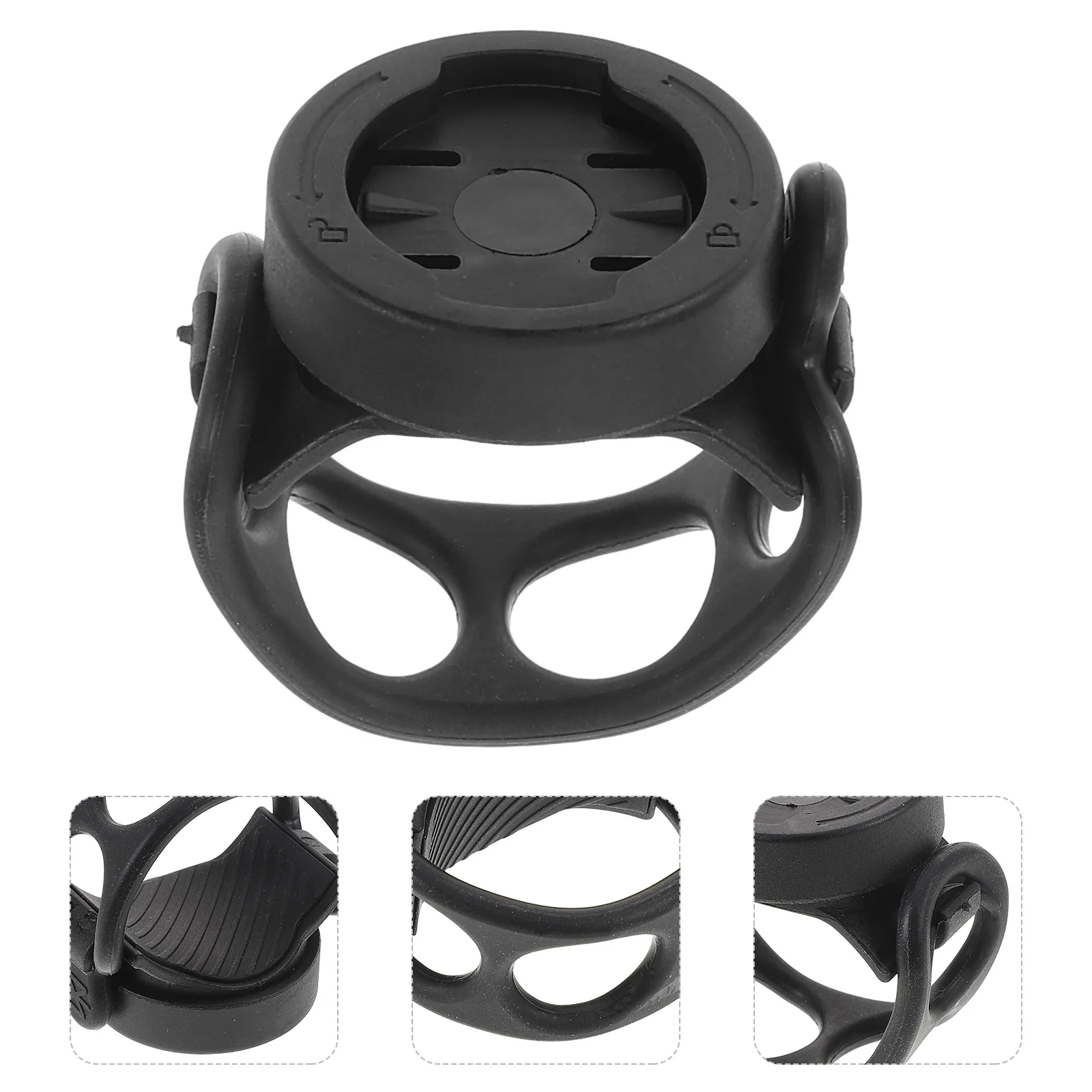 

360 Degree Rotatable Bike Computer Mount H Bracket Cycling Action Camera Holder Lightweight Stable Plastic Front Base
